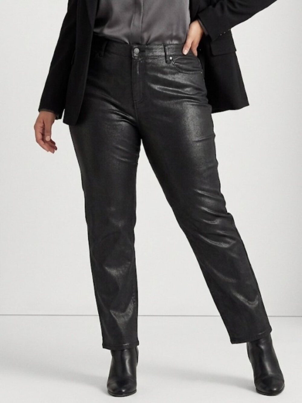 Ralph Lauren Black Straight Leg Pants - Size 16W (NWT)